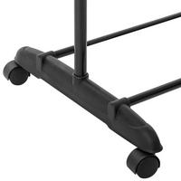 KLEIDERSTÄNDER auf Rädern - Schwarz, Metall (80/160/42cm) - 5five Simply Smart