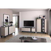 WOHNZIMMER Set 3-tlg. – Freshion – Eichefarben - Eichefarben, Holzwerkstoff (95/155/40cm) - hi-markt