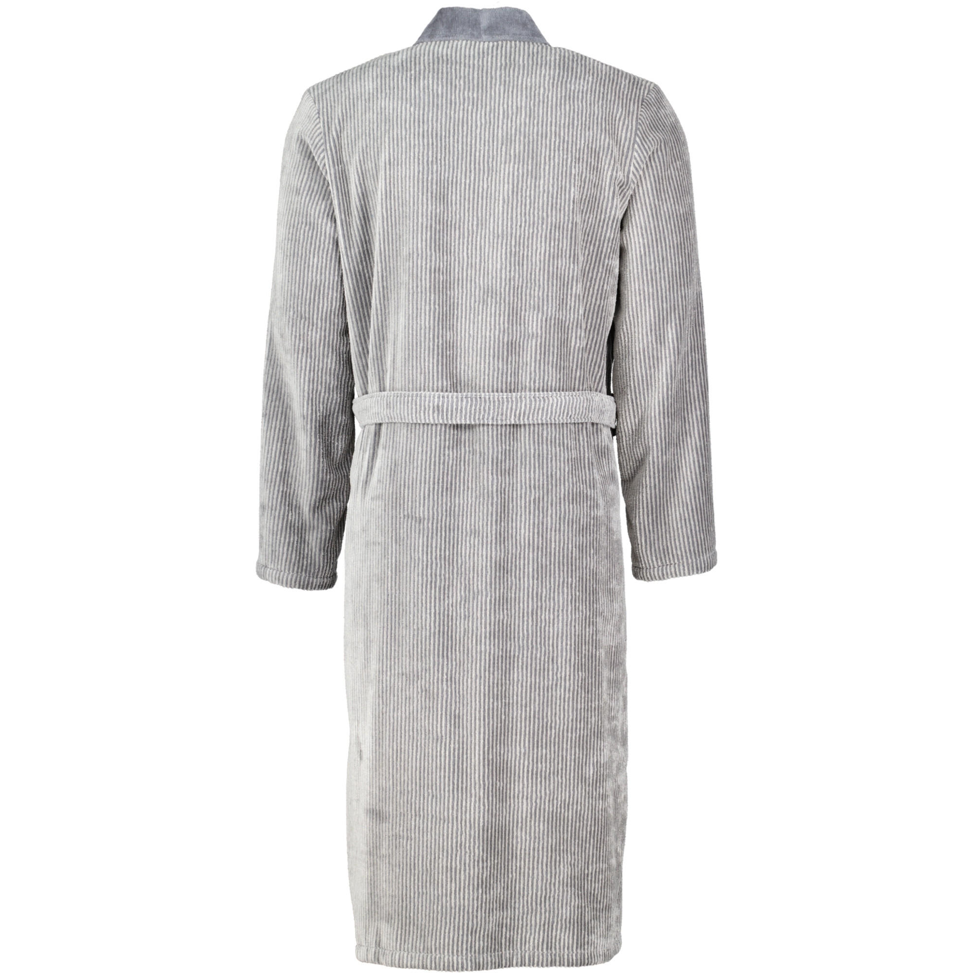 BADEMÄNTEL HERREN KIMONO LUXURY HOME 5840 STEIN - 37 - Grau, Textil (Lnull) - Cawoe