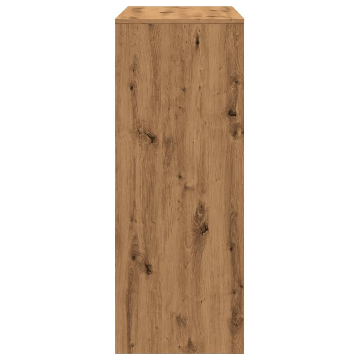 BARTISCH Mit Regal Artisan-Eiche 90/40/103,5 Cm Holzwerkstoff - Braun, Holzwerkstoff (90/40/103.5cm) - vidaXL