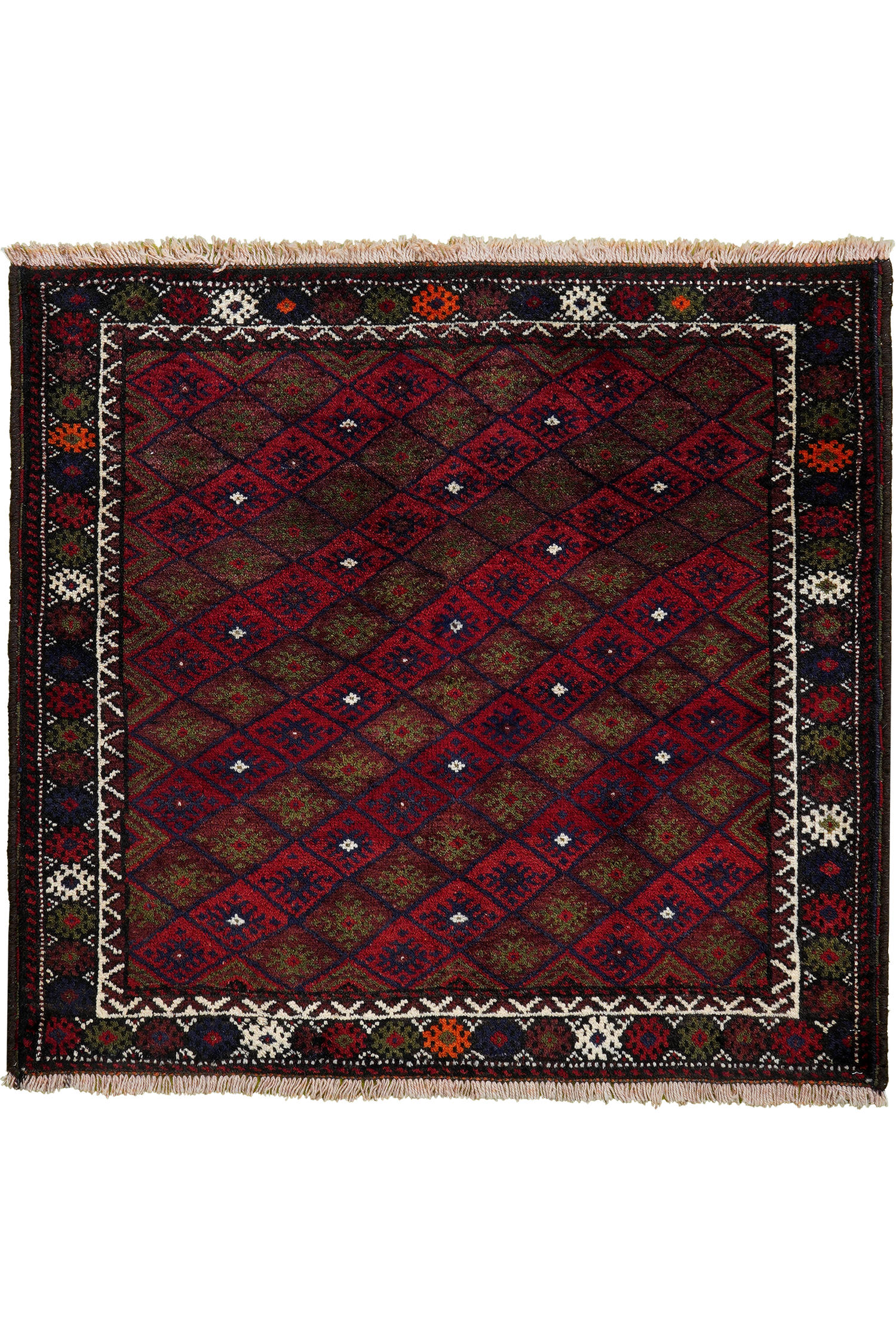 TEPPICH Gashgai Mehrfarbig 85/90 cm Schurwolle - Multicolor, Textil (90/85cm) - Looma