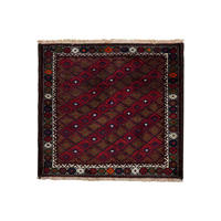 TEPPICH Gashgai Mehrfarbig 85/90 cm Schurwolle - Multicolor, Textil (90/85cm) - Looma