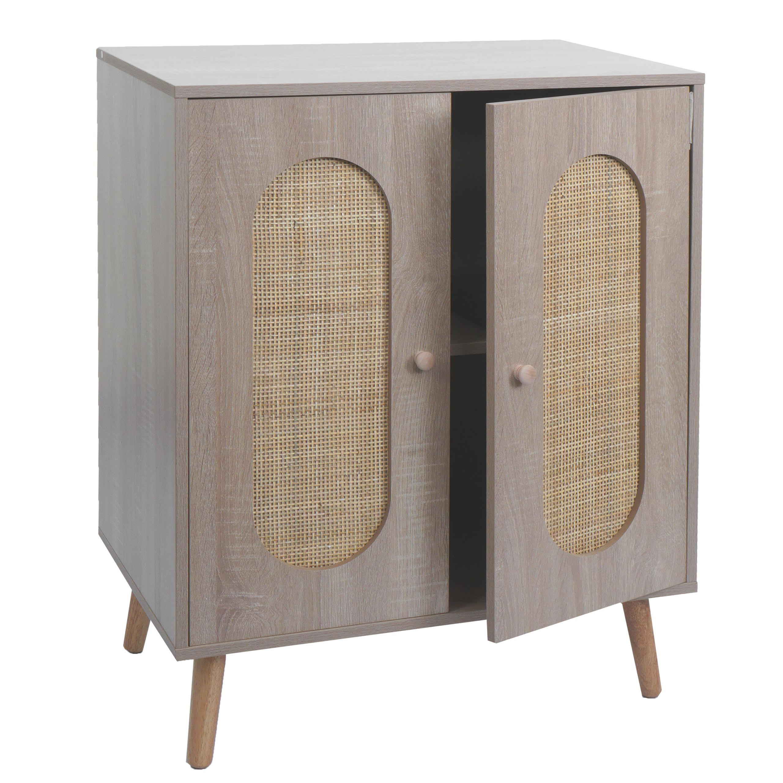 KOMMODE Beige - Beige, Holz (68/86/40cm) - MCW