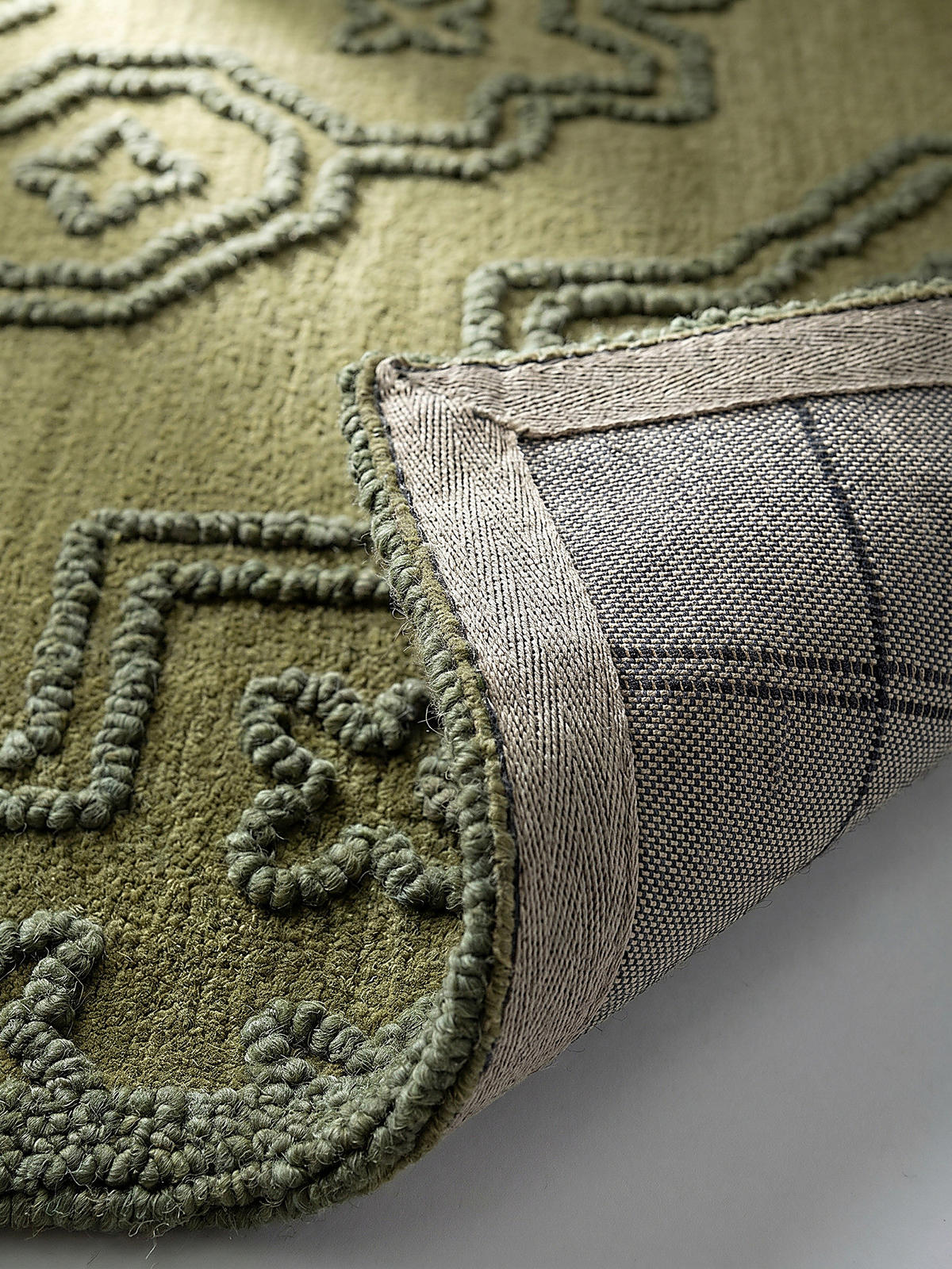 TEPPICH aus Wolle TINGIR in Grün, abstrakt, 200 x 290 cm - Grün, Textil (200/290cm) - KADIMA DESIGN