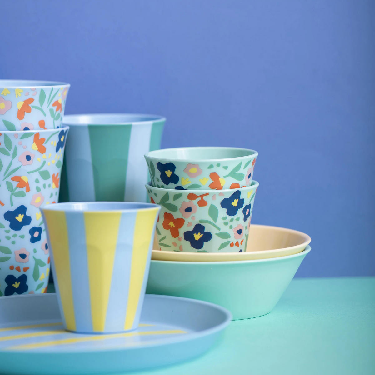 BECHER Nora 150 ml - Blau, Kunststoff (150L)