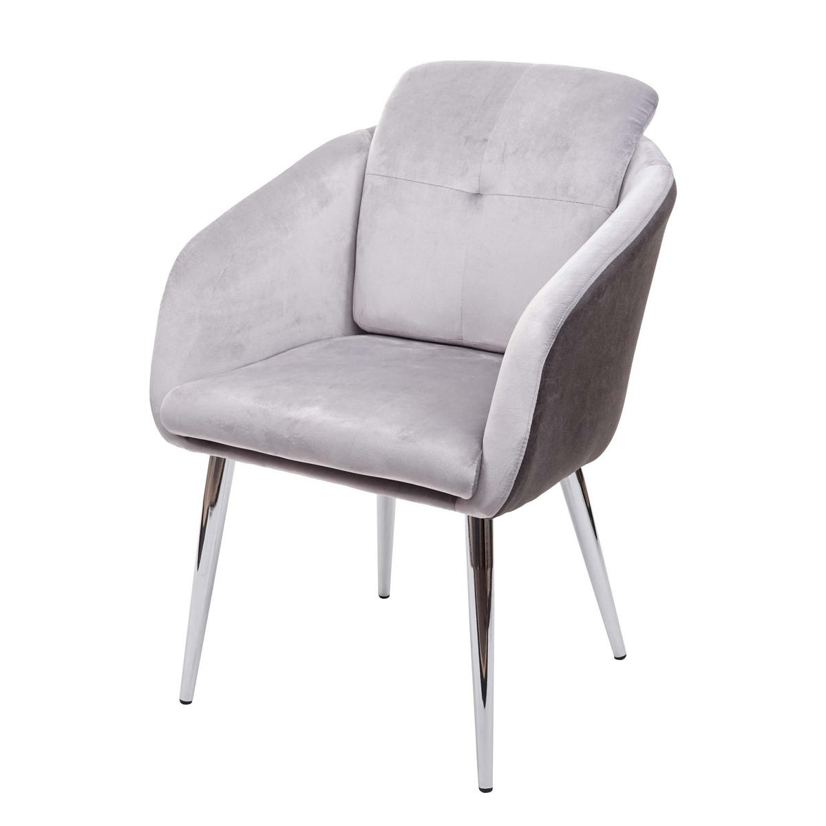 ESSZIMMERSTUHL Grau - Grau, Textil (61/88/68cm) - MCW