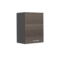 HÄNGESCHRANK R-Line Edelgrau 45 cm - Anthrazit/Braun, Holzwerkstoff (45/60/31cm) - Vicco