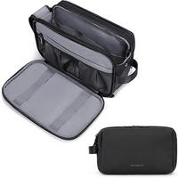KULTURTASCHE Herren Schwarz 30 cm - Schwarz, Kunststoff (7/6.5/15.1cm)
