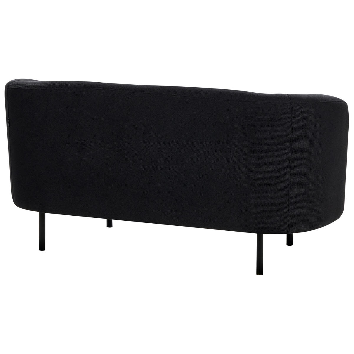 2-SITZER-SOFA Stoff schwarz Loen - Schwarz, Textil (155/79/70cm) - Beliani