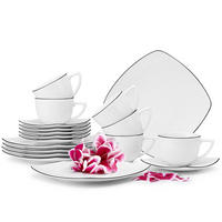 KAFFEESERVICE CARLINA 6-Personen 18-tlg - Weiß, Keramik (19/2/19cm) - KONSIMO®