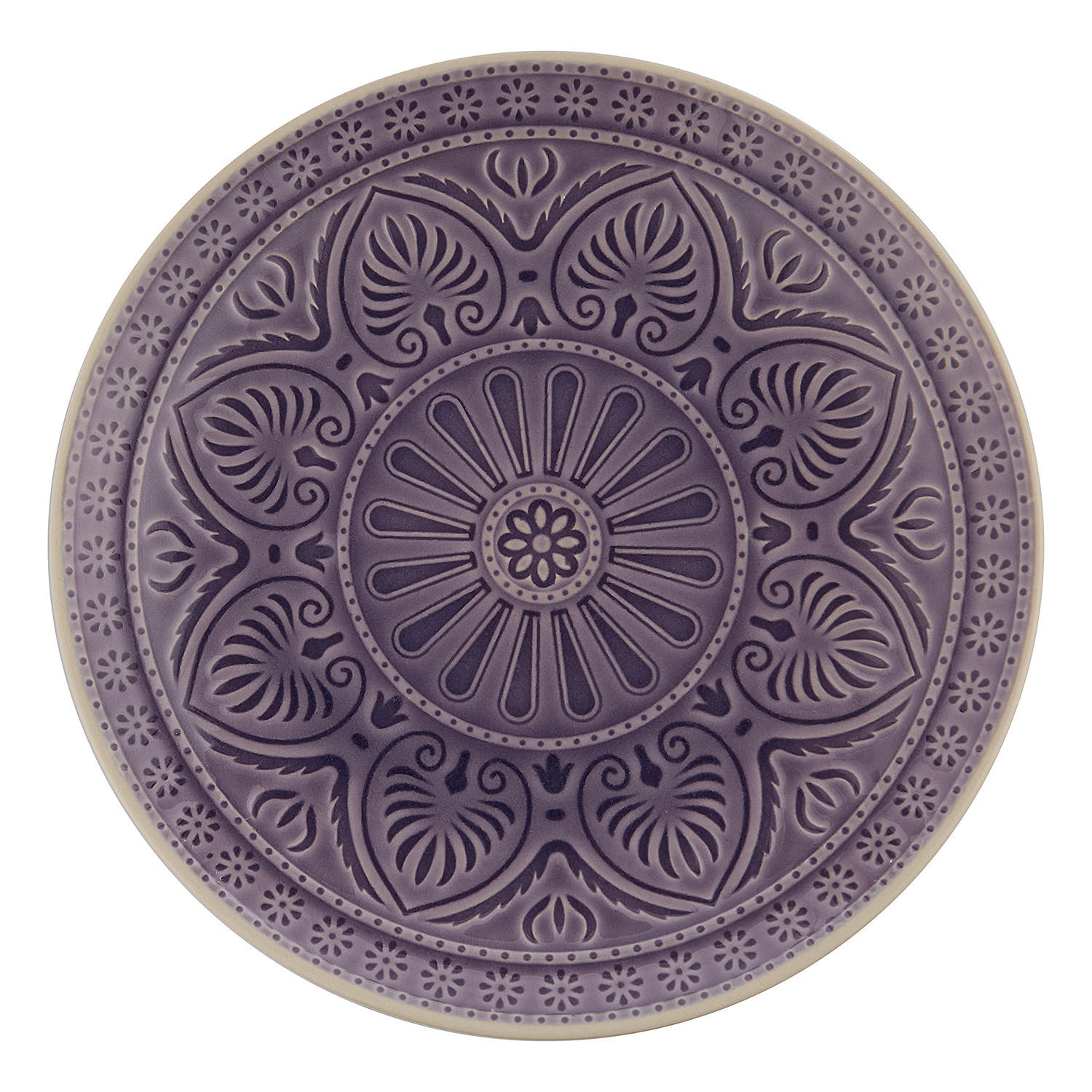Butlers Teller Violett 25x3x25 cm