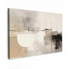 LEINWANDBILD Abstrakt - Kunst - Grau 140x90 cm - Hellgrau, Textil (140/90cm) - MuchoWow