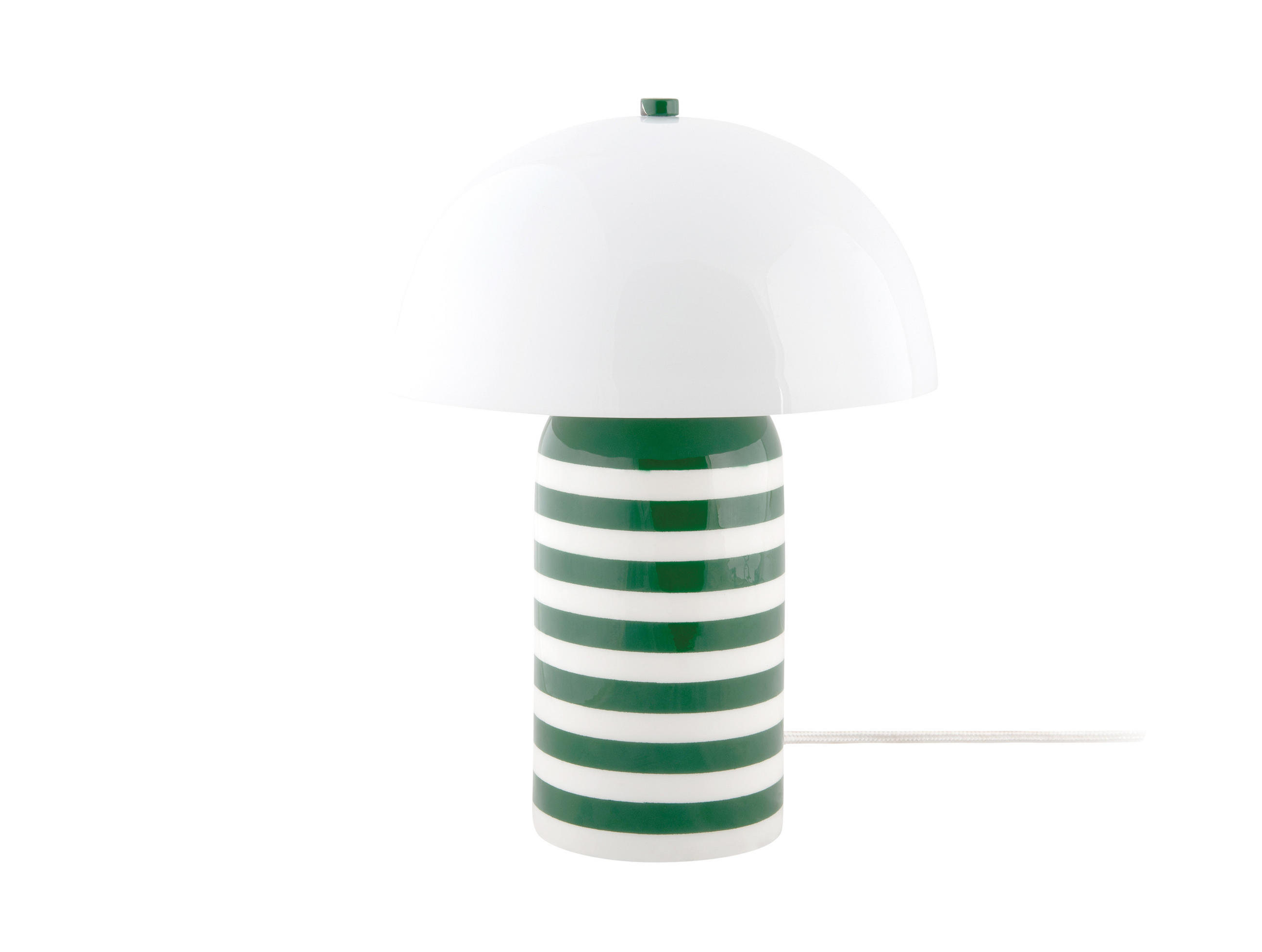 TISCHLAMPE Rayado Retro - Mehrfarbig - 23/23/30 cm - Grün, Metall (23/23/30cm) - Leitmotiv