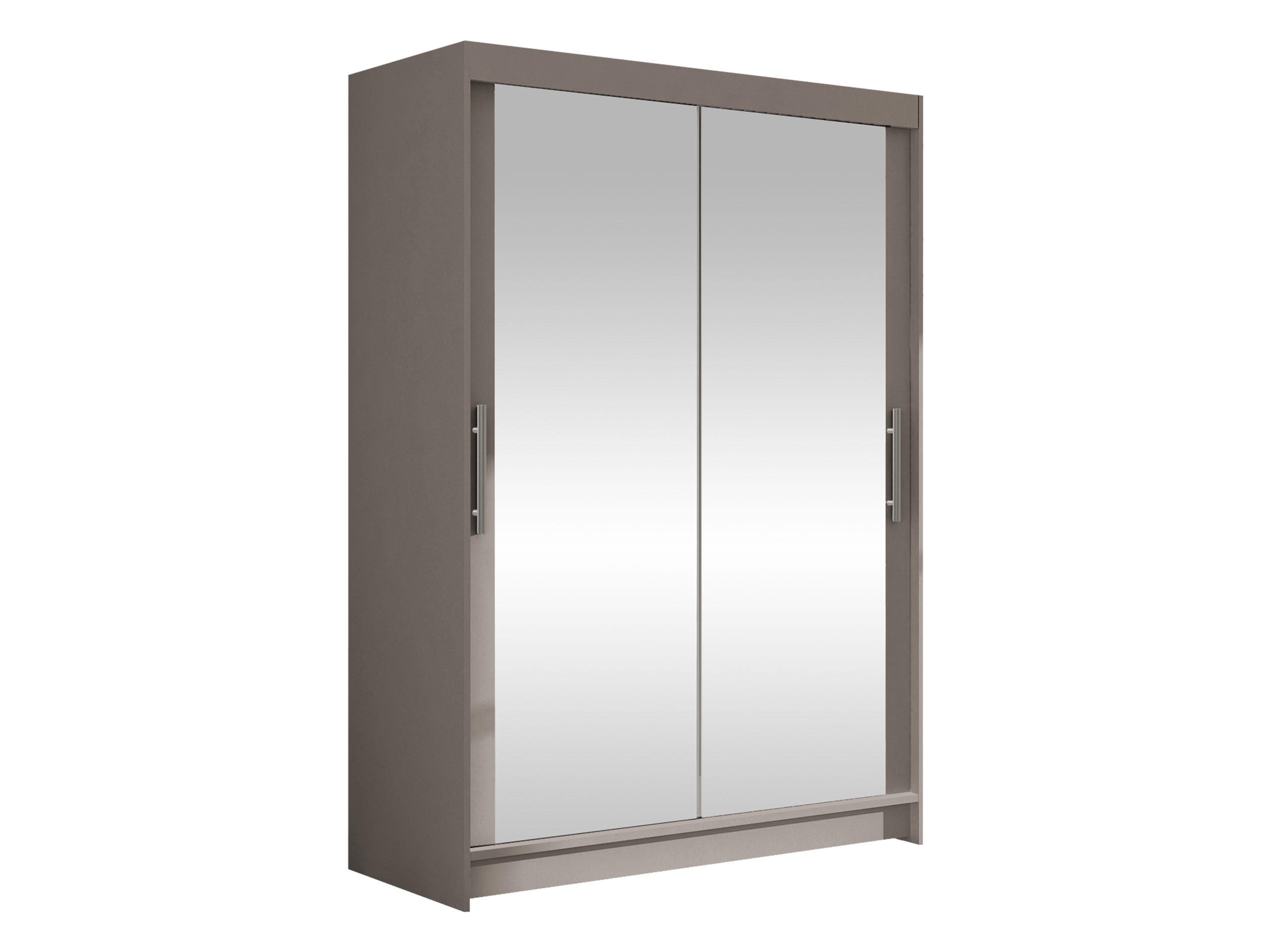 KLEIDERSCHRANK Miami VII - Kaschmir/Silberfarben, Holzwerkstoff/Kunststoff (120/200/58cm) - MIRJAN24