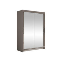 KLEIDERSCHRANK Miami VII - Kaschmir/Silberfarben, Holzwerkstoff/Kunststoff (120/200/58cm) - MIRJAN24