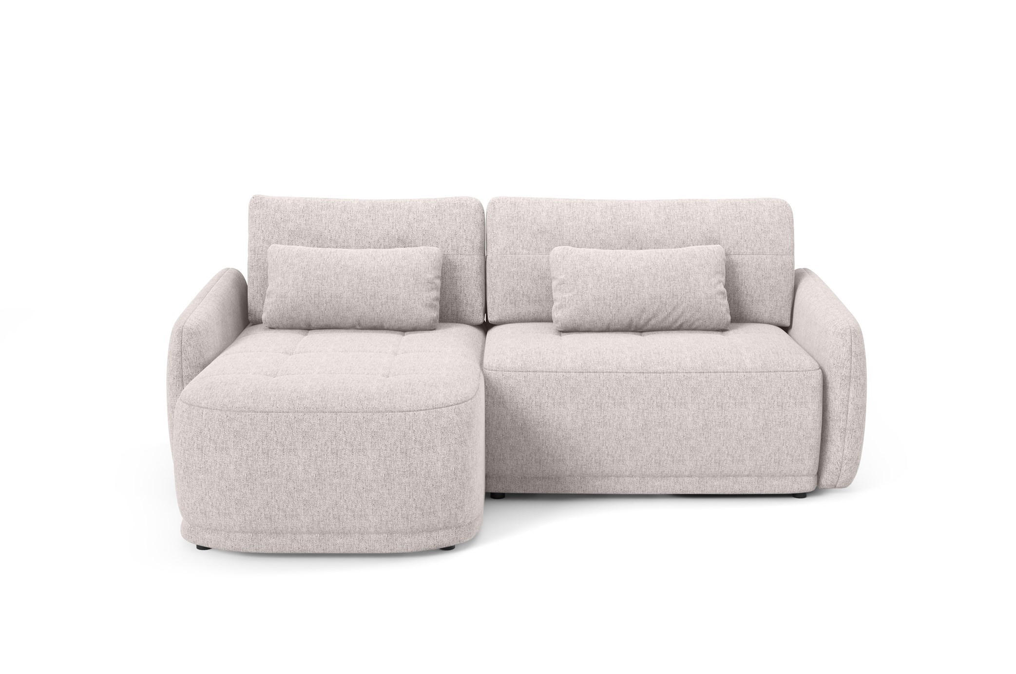 ECKSOFA Krabi Beige, mit Schlaffunktion - Beige, Textil (240/167cm) - Bettso