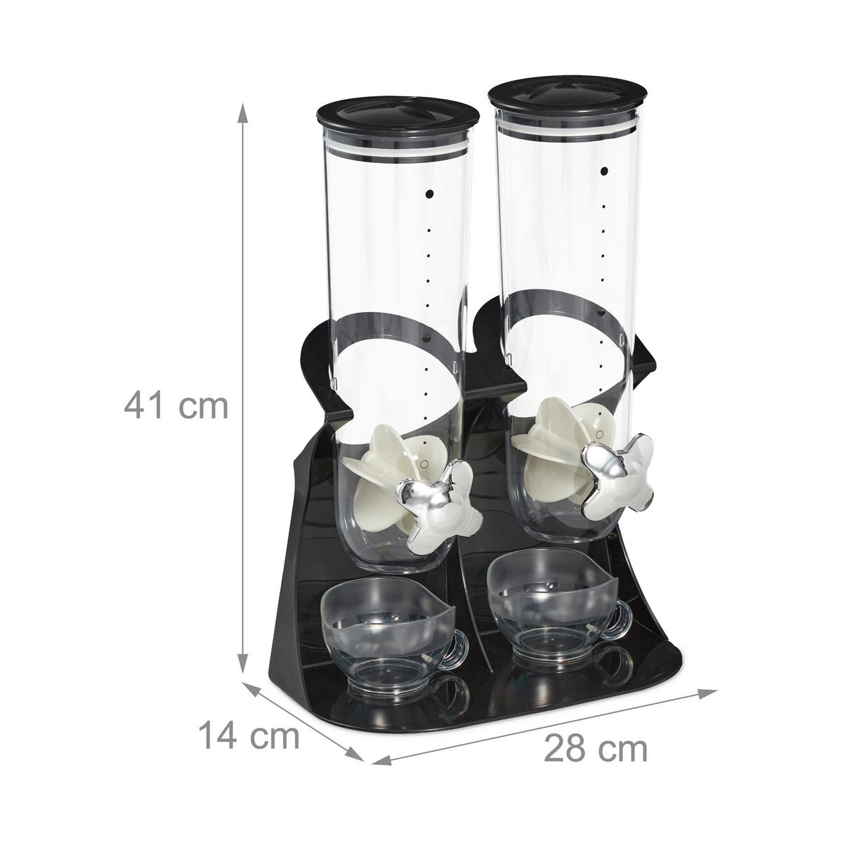 DÁVKOVAČ müsli - různobarevná, plast (28/41/14cm) - Relaxdays