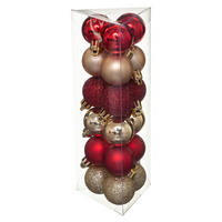 WEIHNACHTSKUGELN Kunststoff Ø 3 cm, 18er-Set - Rot, Kunststoff (3/4.2/3cm) - Fééric Lights and Christmas