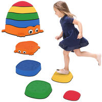 TRITTSTEINE DE-10064 5er-Set, Froschform, stapelbar Bunt - Multicolor, Kunststoff (33.5/28/33.5cm) - ComfortXL