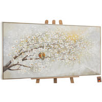 GEMÄLDE Sonnenaufgang Schattenfugenrahmen beige 160x80 cm - Beige, Holz (160/80cm) - YS-art gallery