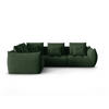 ECKSOFA modular links Bloom aus strukturiertem Stoff moosgrün 3 Sitzplätze - Salbeigrün, Textil (216/316cm) - Micadoni
