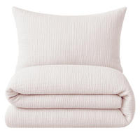 MUSSELIN-BETTWÄSCHE 135x200 Uni - Bettbezug Bügelfrei aus 100% Baumwolle - Uni Zart Rosa - Rosa, Textil (135/200cm) - Carpe Sonno