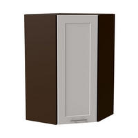 HÄNGESCHRANK Oslo W4/10/60 Lava / Weiß Matt 60 / 60 / 96cm - Dunkelgrau/Weiß, Holz/Holzwerkstoff (60/96/60cm) - Feldmann-Wohnen