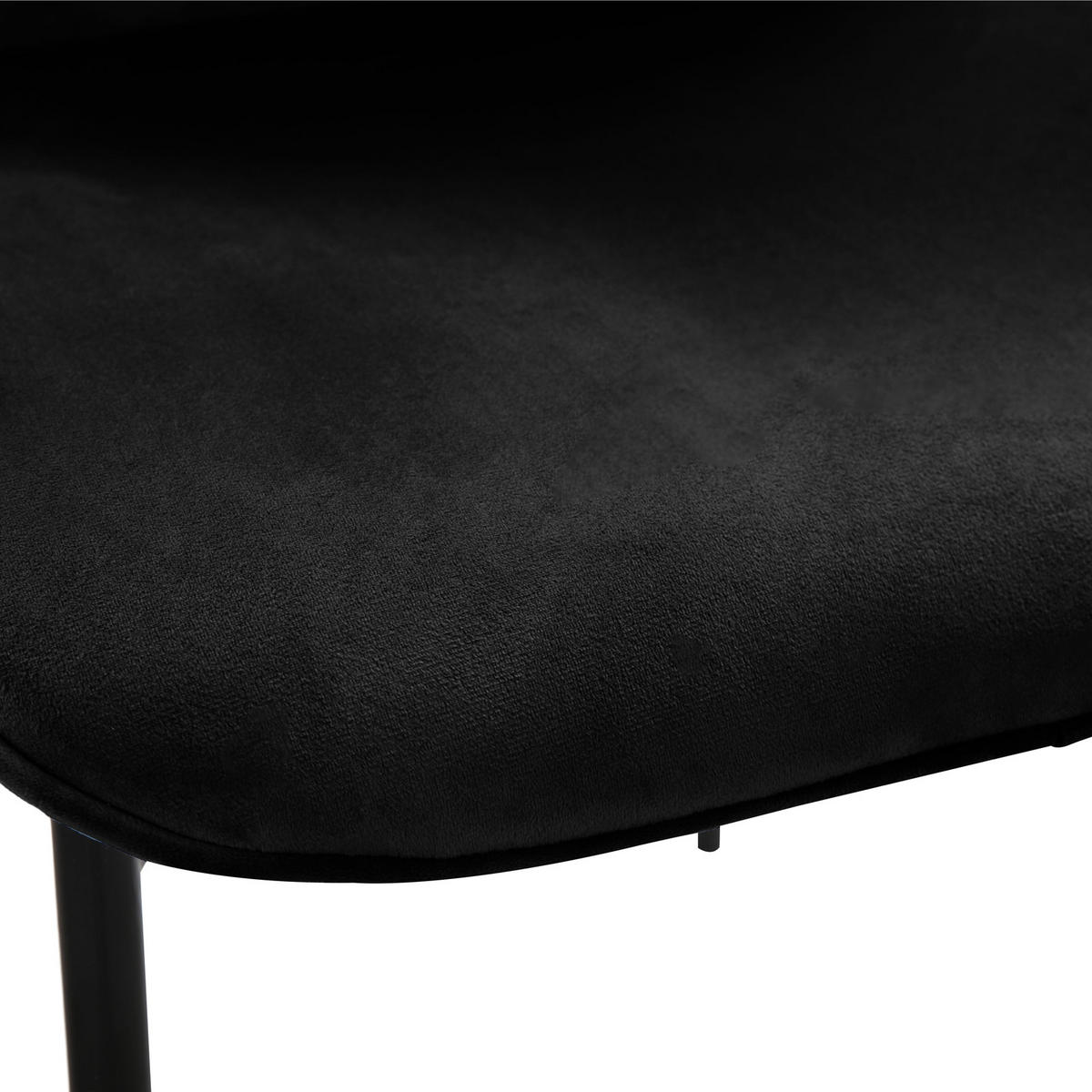ESSZIMMERSTUHL MARY 2er Set - Schwarz, Textil (50/81/50cm) - SVITA
