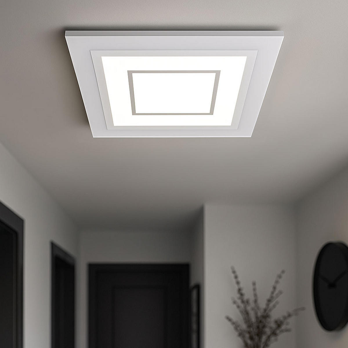 LED DECKENLEUCHTE ALBARCA RGB Weiß - Weiß, Metall (43.8/43.8/6.9cm)