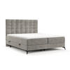 BOXBETT Niro 140/200 cm Hellbeige im Bonita Stoff - Beige/Schwarz, Holz/Holzwerkstoff (140/200cm) - AltaBeds