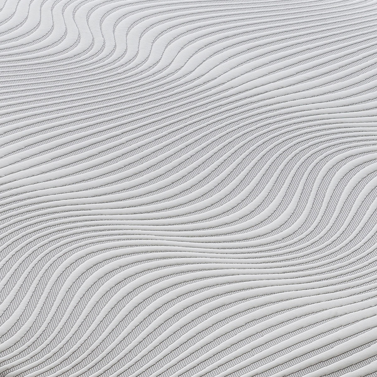 TASCHENFEDERKERNMATRATZE 200x200, Höhe 20 cm, 3 cm Memory-Schaum, BACIO - Weiß, Textil (200/200cm) - iLoveSleep