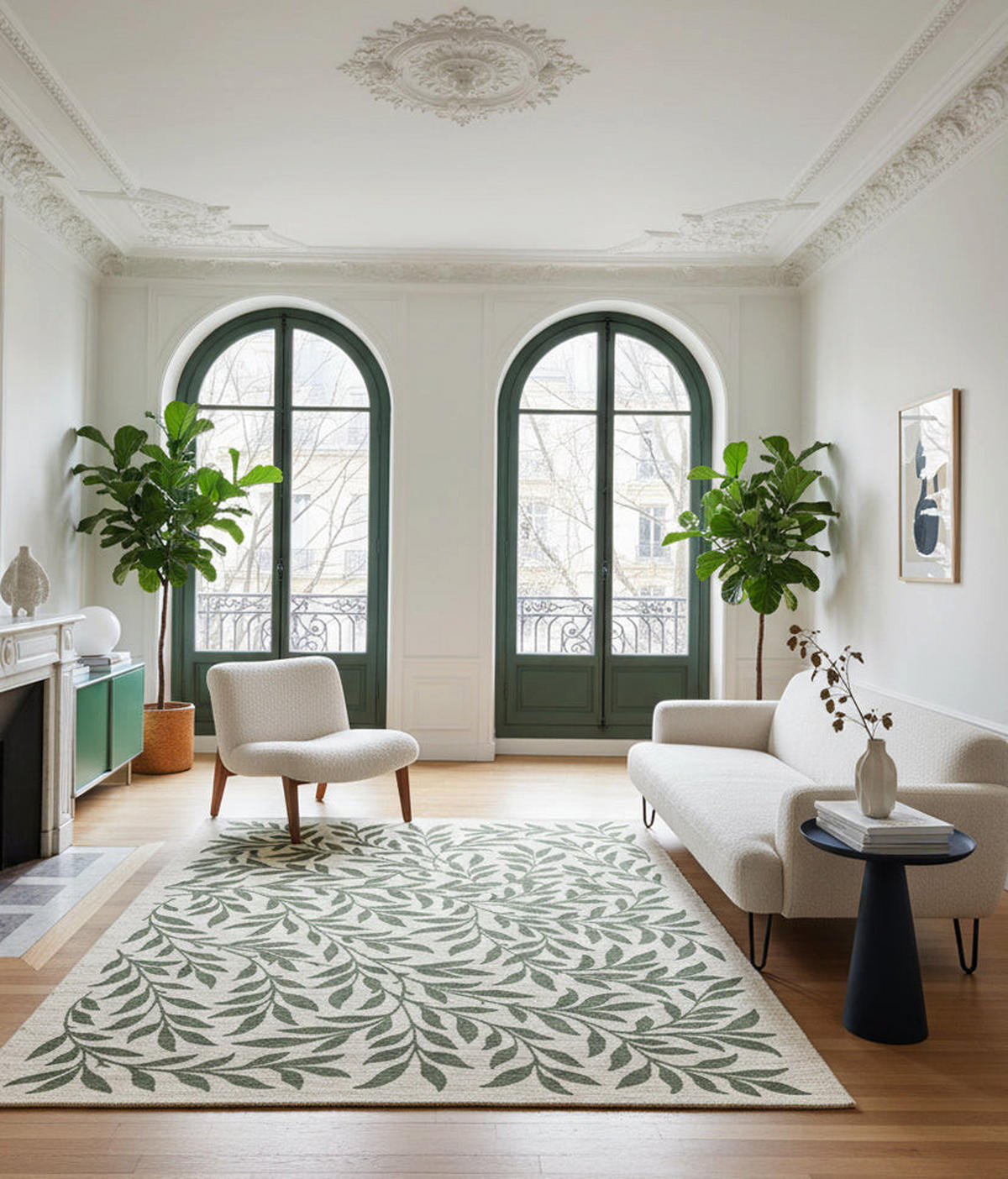 TEPPICH aus recycelten Fasern im Designstil grün - Grün, Textil (200/290cm) - AFK Living