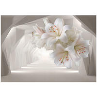 FOTOTAPETE 3D Abstrakt Beige 300x210 cm - Multicolor, Papier (300/210cm) - Wallarena