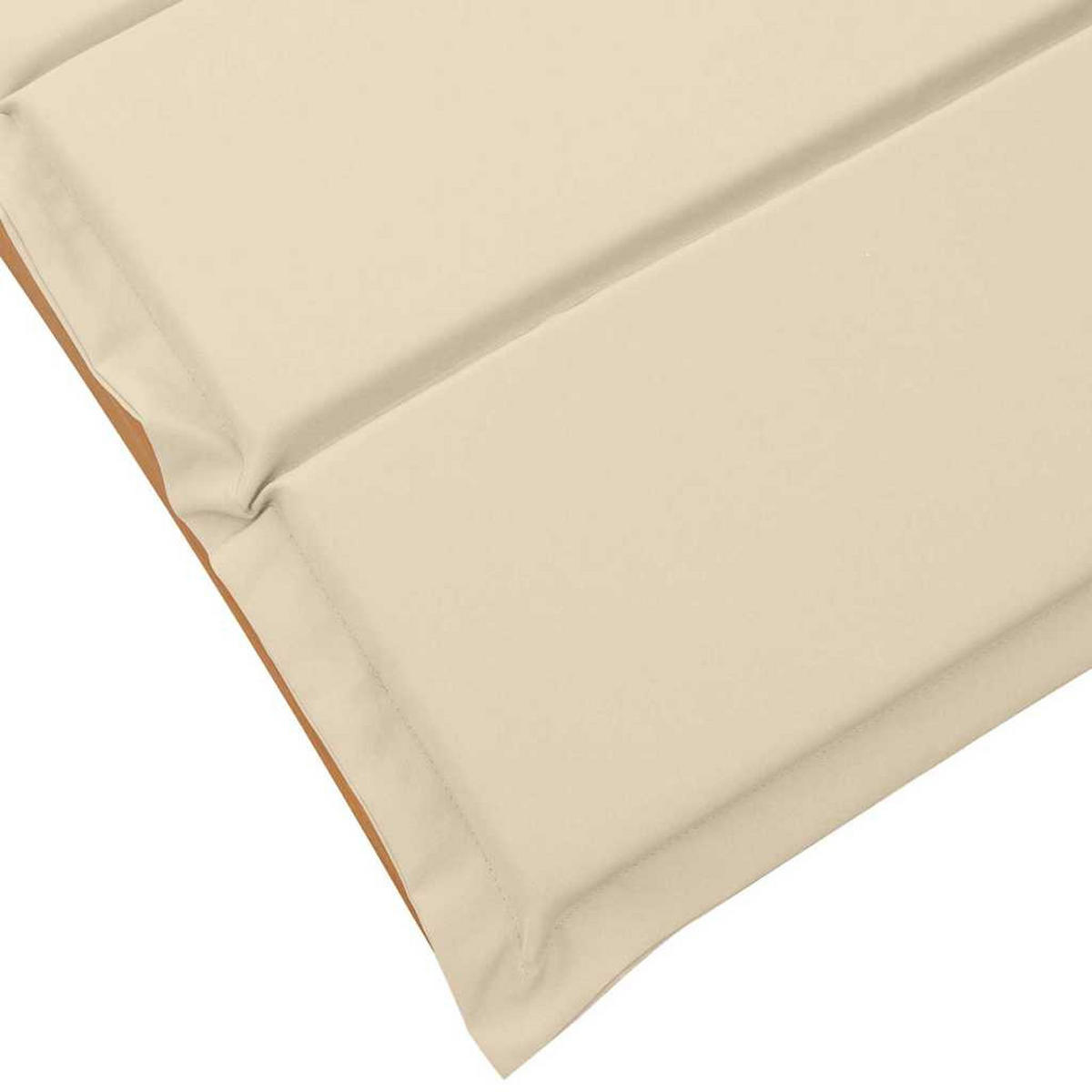 SONNENLIEGE Mit Kissen 2 Pcs Beige Massivholz Akazie - Beige, Holz (184/64/55cm) - vidaXL