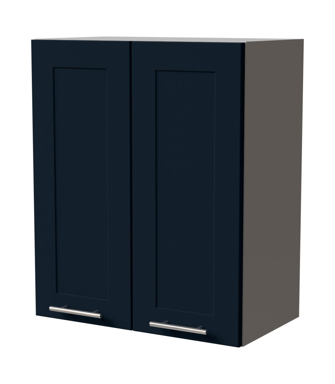 HÄNGESCHRANK Oslo W3/60 Grau / Indigo Matt 60 / 32,5 / 72cm - Dunkelblau/Grau, Holz/Holzwerkstoff (60/72/32.5cm) - Feldmann-Wohnen