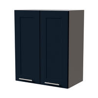 HÄNGESCHRANK Oslo W3/60 Grau / Indigo Matt 60 / 32,5 / 72cm - Dunkelblau/Grau, Holz/Holzwerkstoff (60/72/32.5cm) - Feldmann-Wohnen