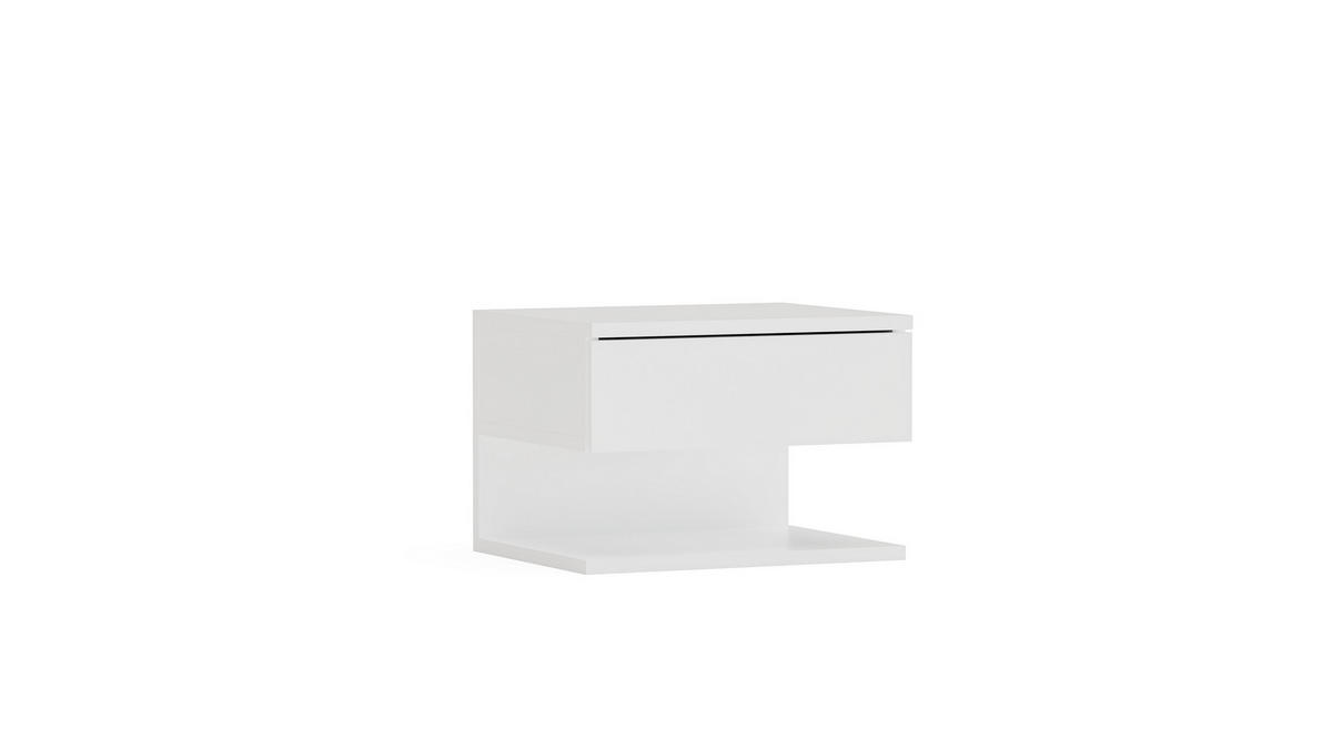 NACHTTISCH Vivid Weiß - Weiß, Holzwerkstoff (35/31.4/45cm) - Decorotika