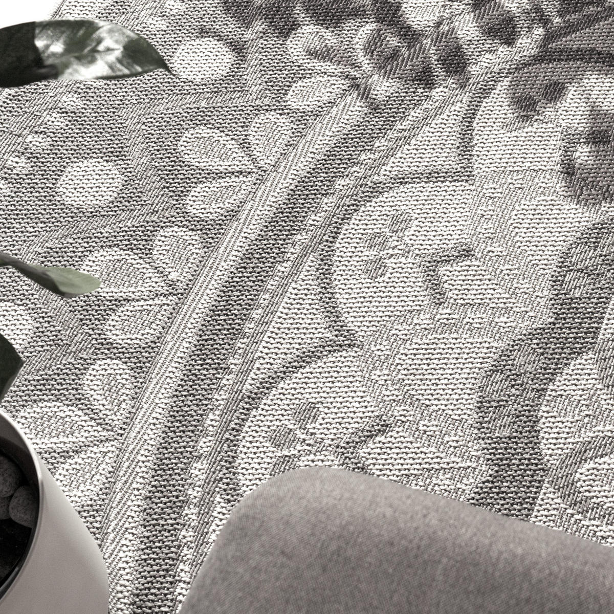 OUTDOORTEPPICH 200/280 cm Brescia 471 - Grau, Textil (200/280cm) - Paco Home