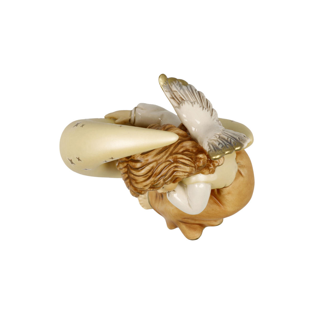 ENGELFIGUR Kleine Traumreise, Steingut, Champagner, 9.5 cm - Beige, Keramik (8.5/9.5/9.5cm) - Goebel