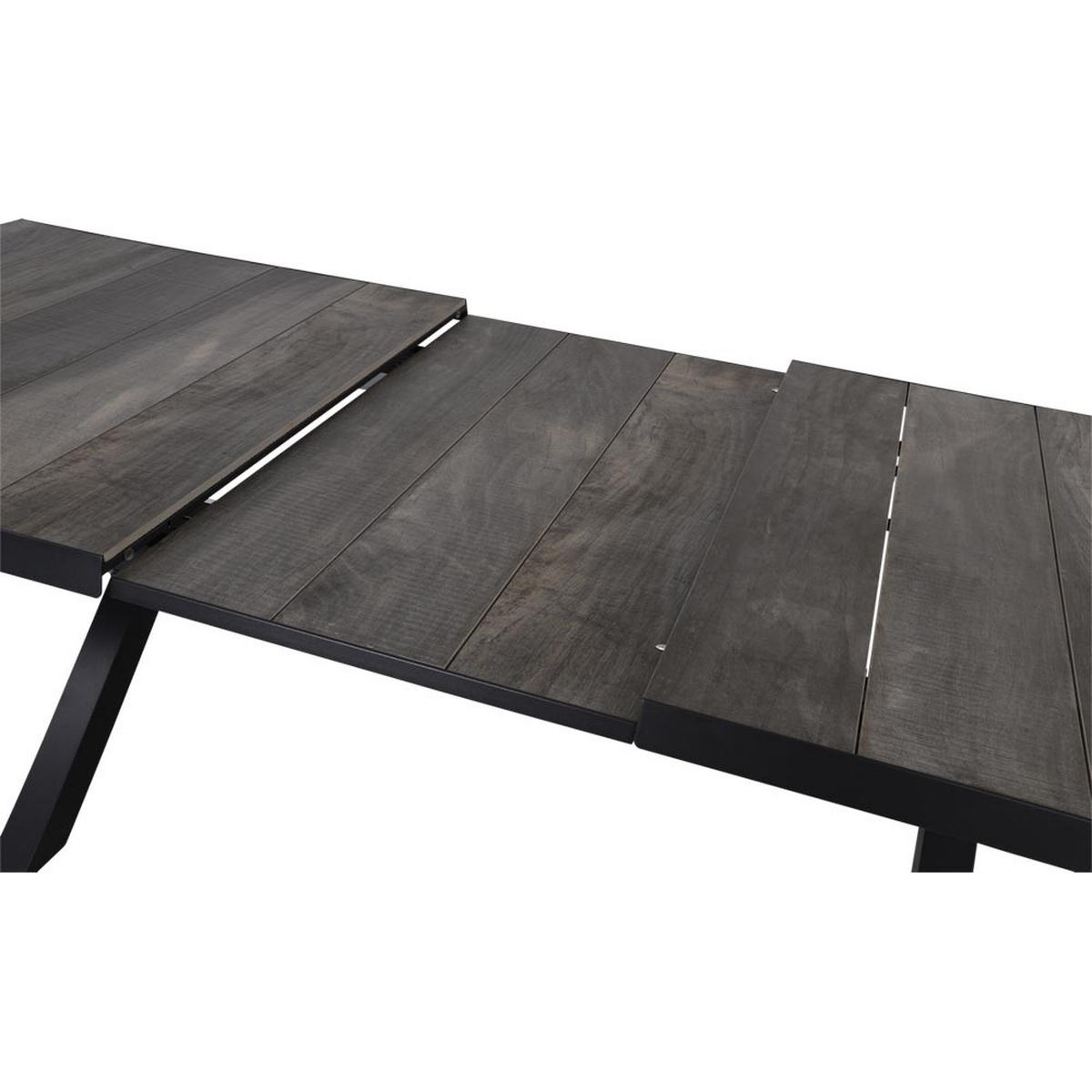 GARTENTISCH Castilla - Anthrazit - 204/102/77 cm - Dunkelgrau, Metall (204/102/77cm) - Lesli Living