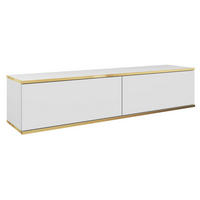 TV-HÄNGEBOARD Mucalma Weiß 135 cm - Weiß, Holzwerkstoff (135/30/32cm) - Selsey