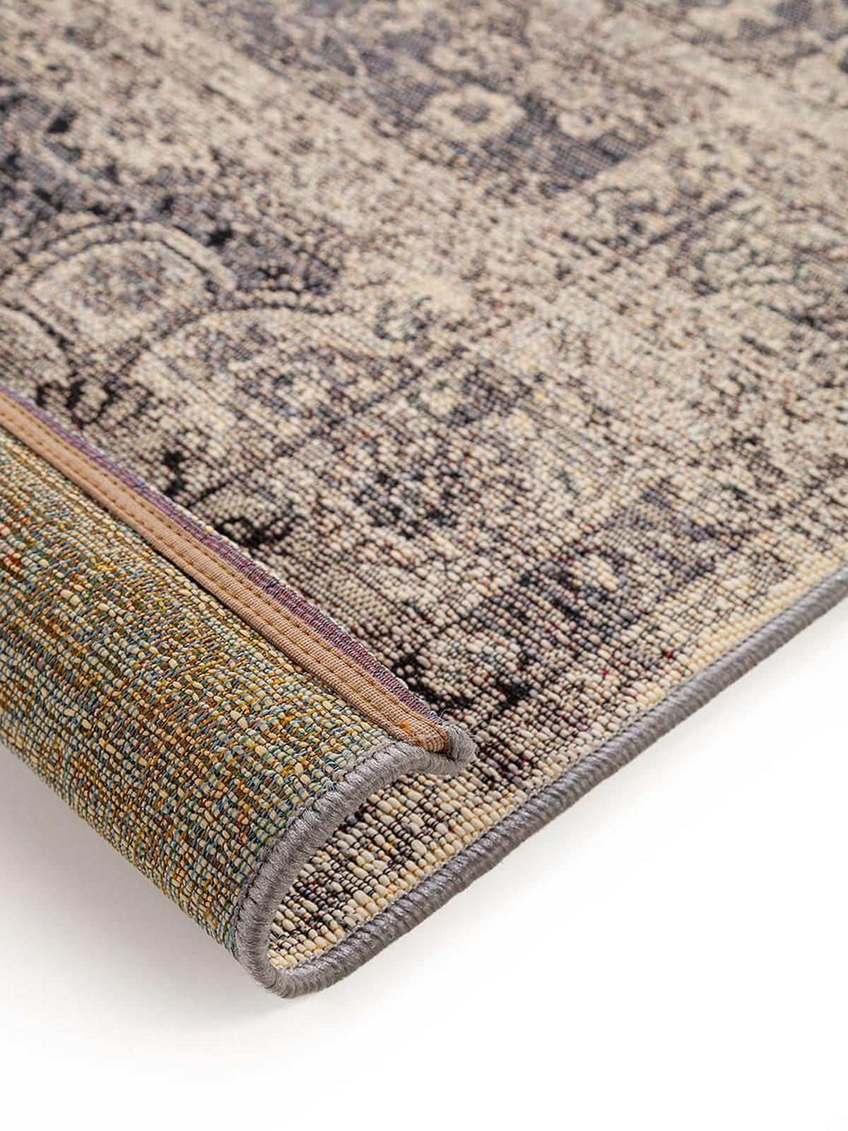 TEPPICH In- & Outdoor-Teppich Artis Grau - Grau, Kunststoff/Textil (120/1cm) - KUNSTLOFT