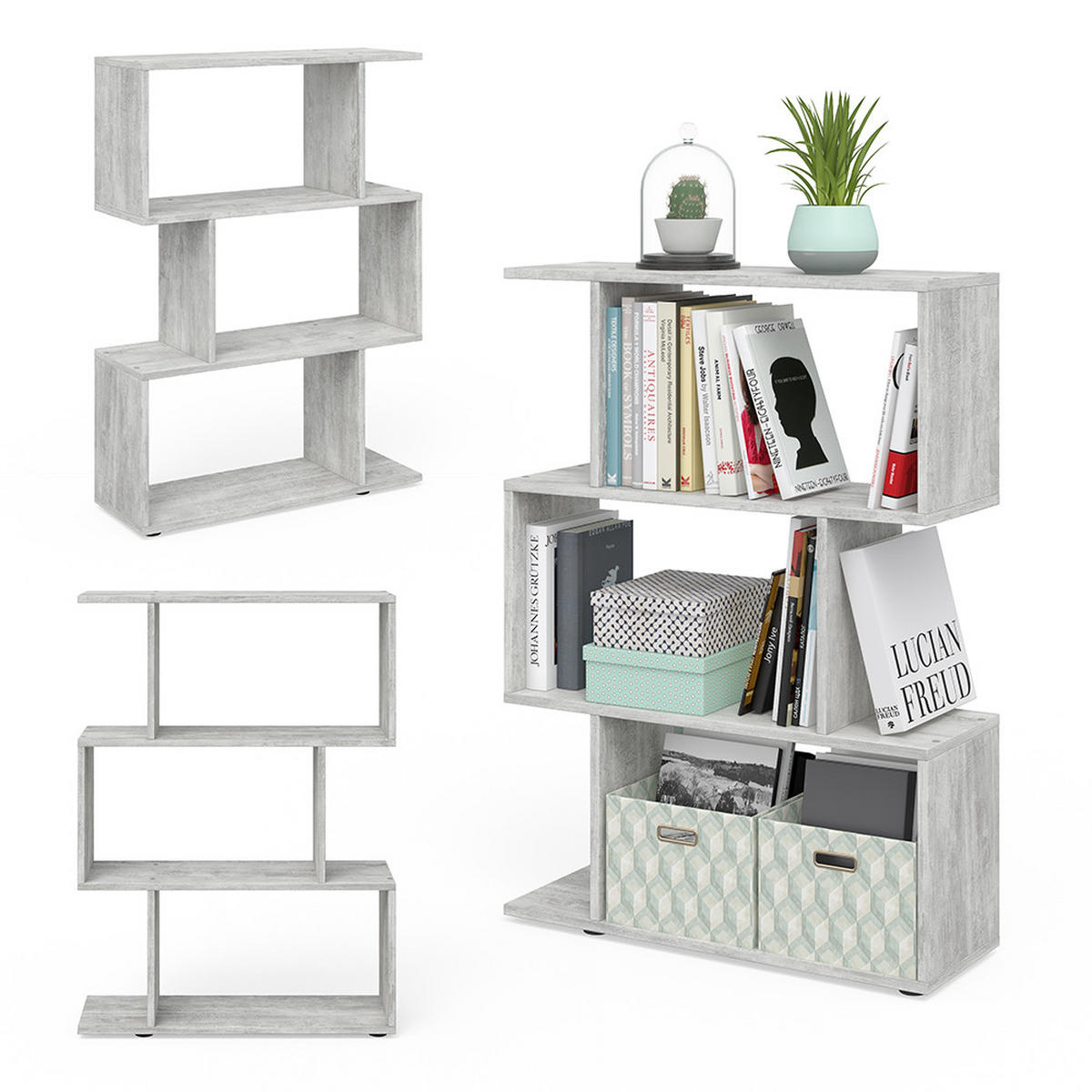 RAUMTEILER Levio Grau 70 x 97.4 cm - Grau, Holzwerkstoff (70/97.4/23.8cm) - Vicco