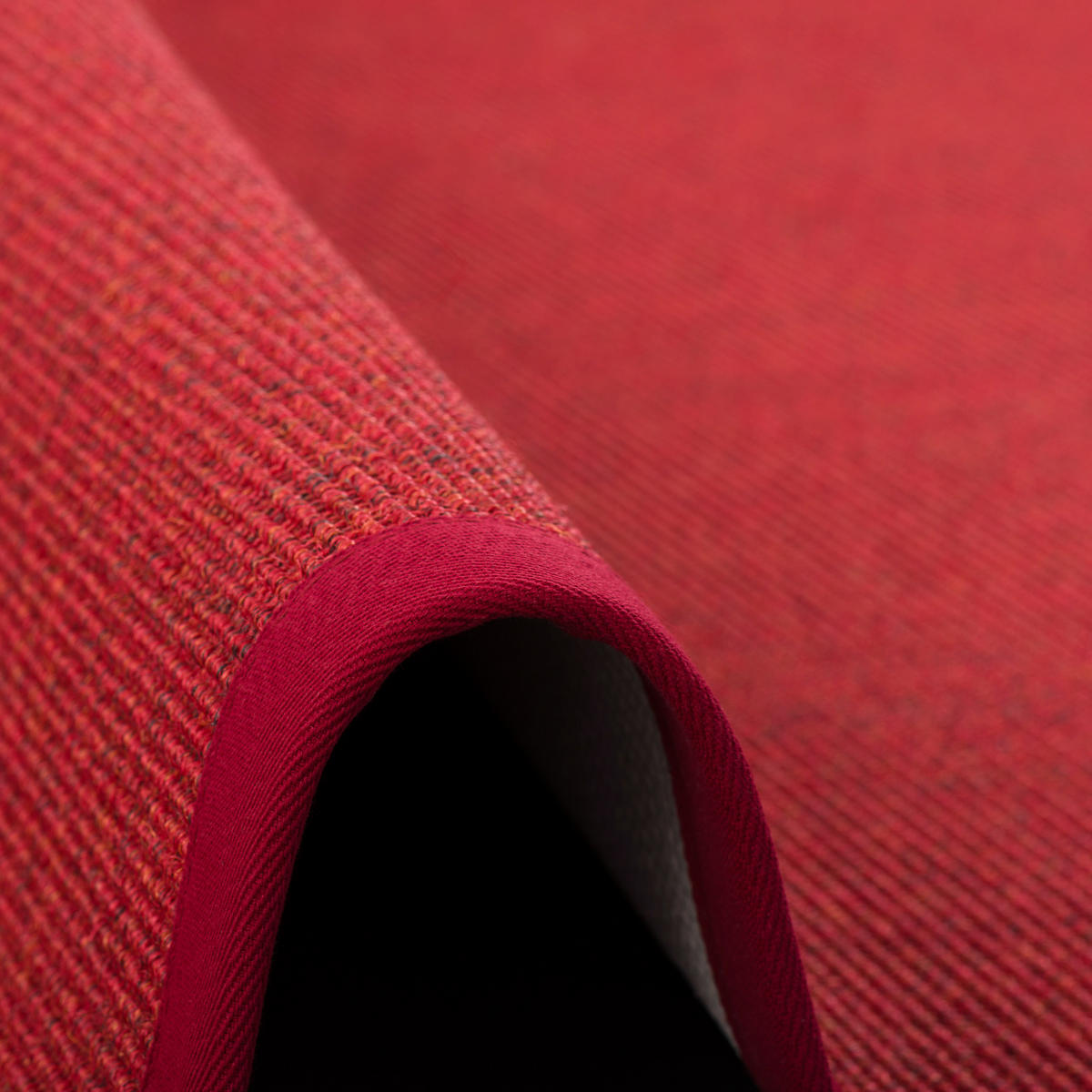 SISALTEPPICH NATURA KLASSISCH MIT BORDÜRE - Rot, Textil (130/190cm) - Pergamon
