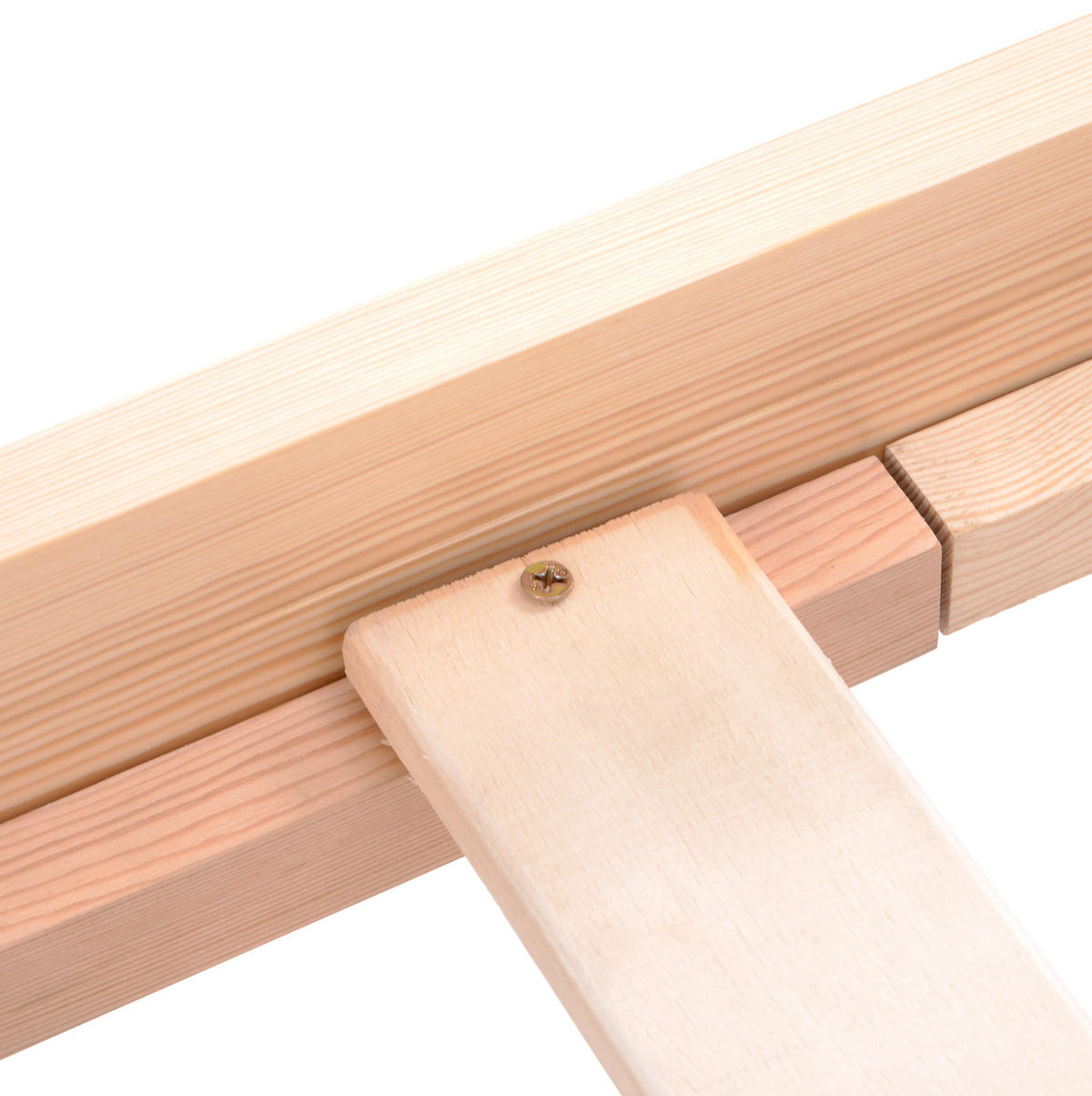KREVET 140/200 cm od punog drveta, stabilna konstrukcija i komforna visina, Prirodna - prirodne boje, drvo (140/200cm) - Redom