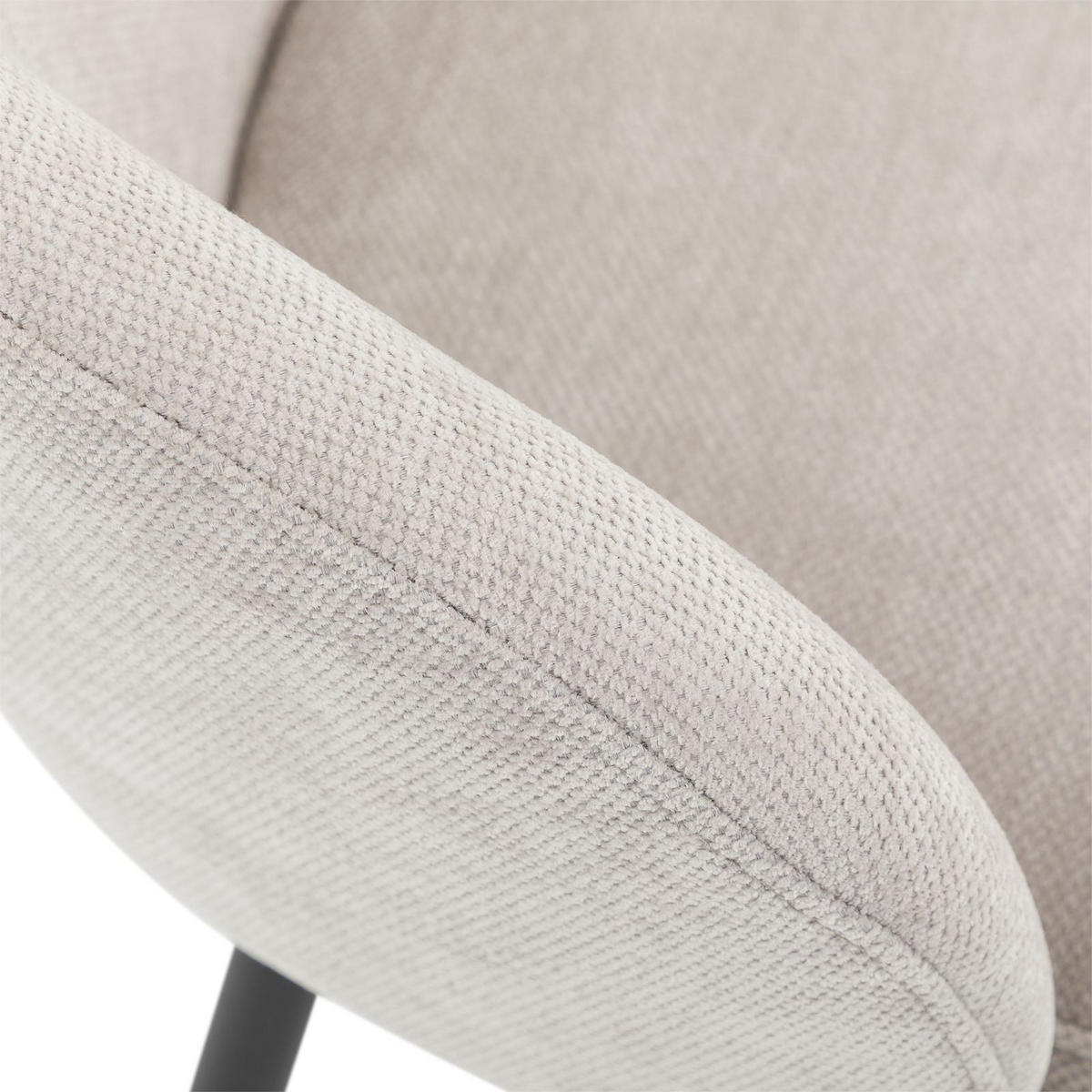 ESSZIMMERSTÜHLE KURSI 2er-Set grau - Grau, Textil (57/77/60cm) - IDIMEX