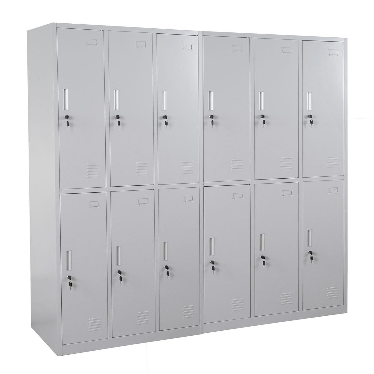 SCHLIESSFACH Grau - Grau, Metall (180/180/50cm) - MCW
