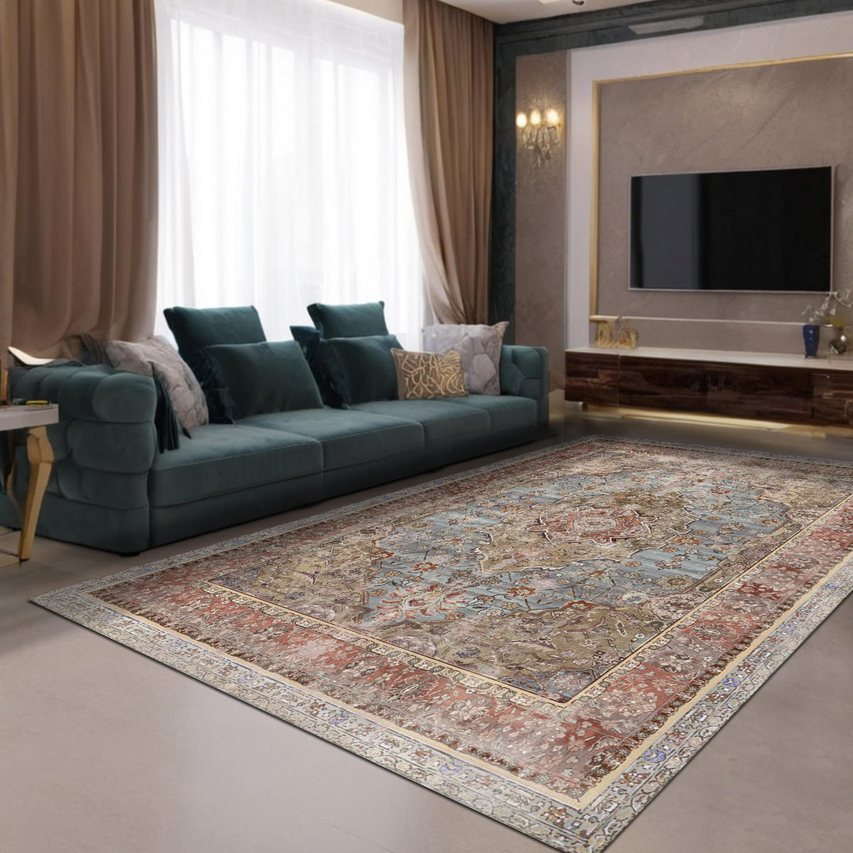 TEPPICH Avlin 200/300 cm - Multicolor, Textil (200/300cm) - Bamyum