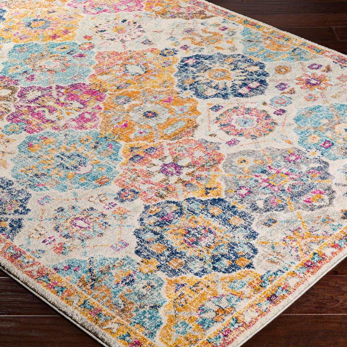VINTAGE-TEPPICH Ines 200/275 cm Dunkelorange - Multicolor/Orange, Textil (200/275cm) - LIVABLISS