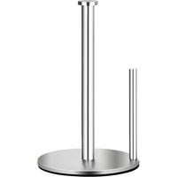 KÜCHENROLLENHALTER Stehend Edelstahl Silber 31 cm - Silberfarben, Metall (15.2/7.6/27.9cm)